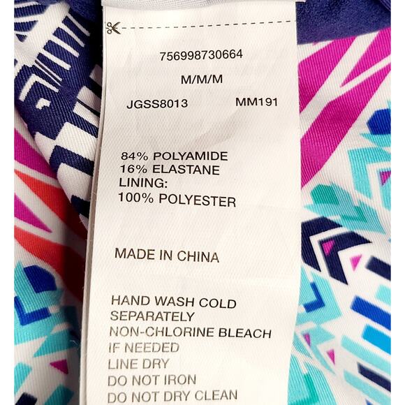 NWT JAG Chevron Print Cross Back Tankini Top Swimsuit Women's S & M Available - Picture 7 of 7